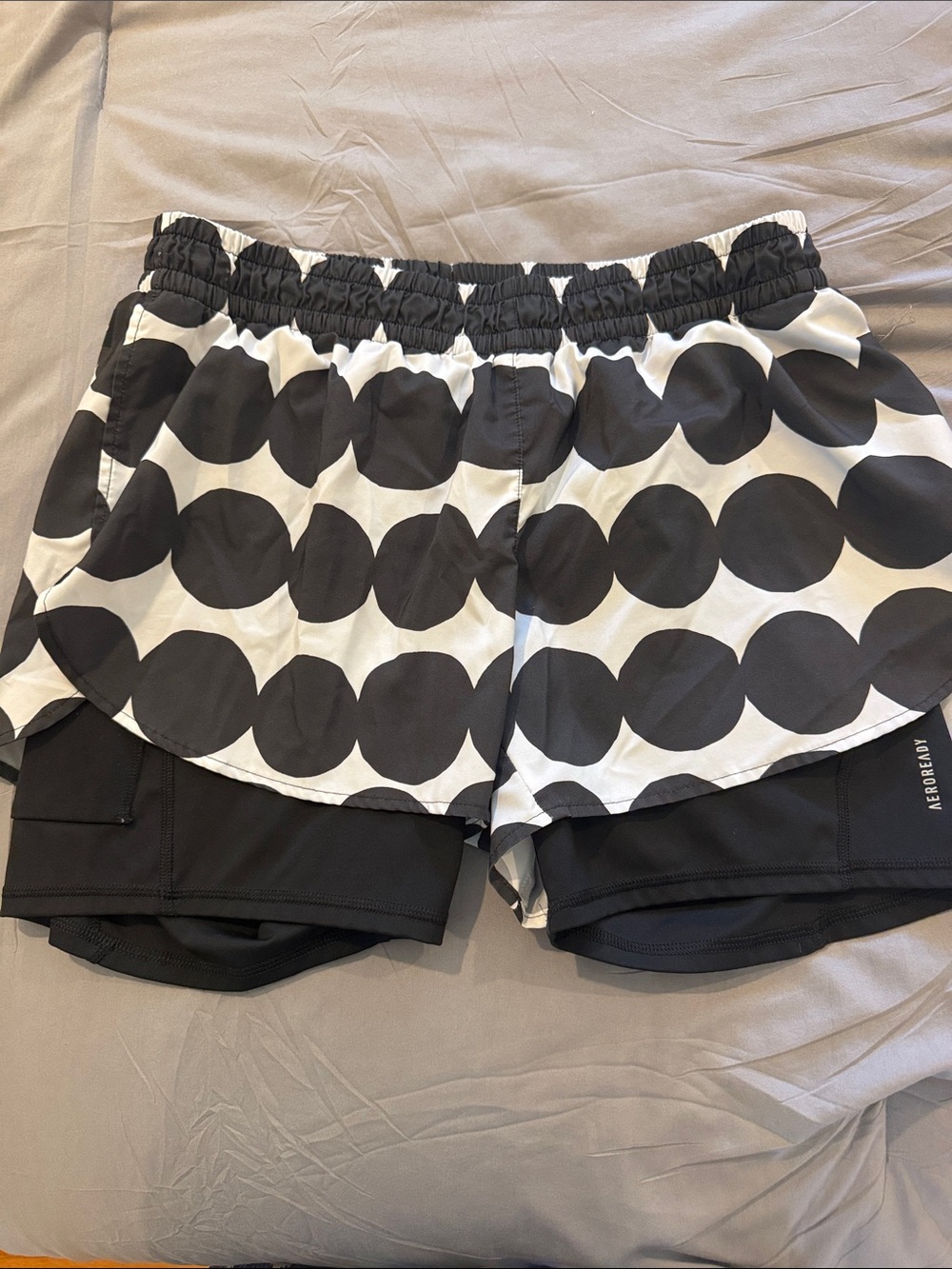 Adidas x marimekko Black & White Polka Dot Women’s Active Shorts